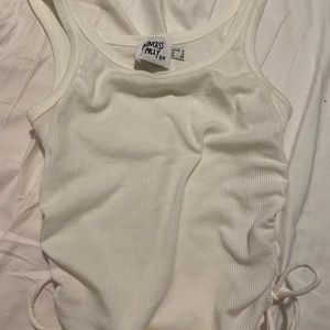 White cropped tank top